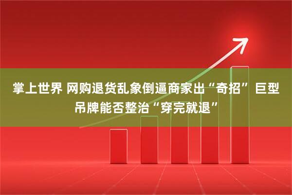 掌上世界 网购退货乱象倒逼商家出“奇招” 巨型吊牌能否整治“穿完就退”